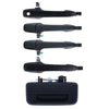 5pc Front Rear Tailgate Door Handle Outer Black Ford Ranger BT50 (2006–2015)