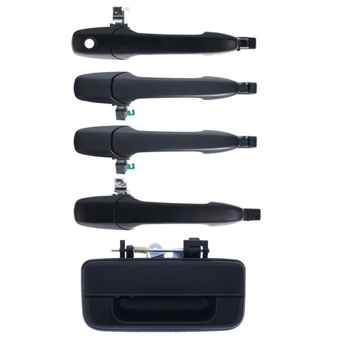 5pc Front Rear Tailgate Door Handle Outer Black Ford Ranger BT50 (2006–2015)