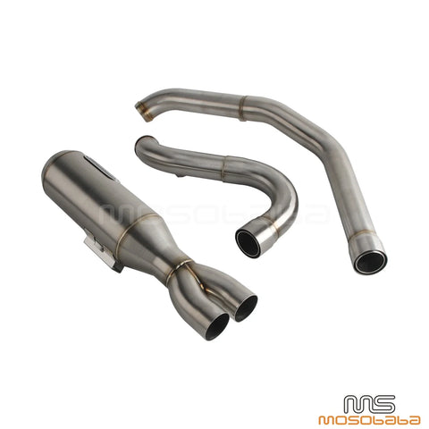 Harley Road Glide, Street Glide, Electra Glide Big Bore Exhaust System (17-25)