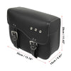 Make Model Pair 2 x Saddlebag Side Bags Adjustable Buckles Black