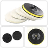 Car 5 x Car Polishing Pads Waxing Cleaning Detailing Wool Bonnets Buffer Tool