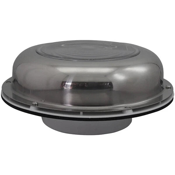 Solar Vent Stainless Steel Rechargeable Battery Easy Install Vent/Fan