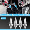 Universal Motorcycle 4 x 5.4 cm License Plate Screw Covers
