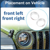 Jeep Wrangler Headlight Trim Bezels (2025)