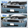 Dodge Challenger 4 x Front Black Headlight Covers (2015-2023)