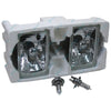 Rectangle 165mm x 100mm Crystal Headlights Lamp Halogen Conversion Kit H4 60/55w