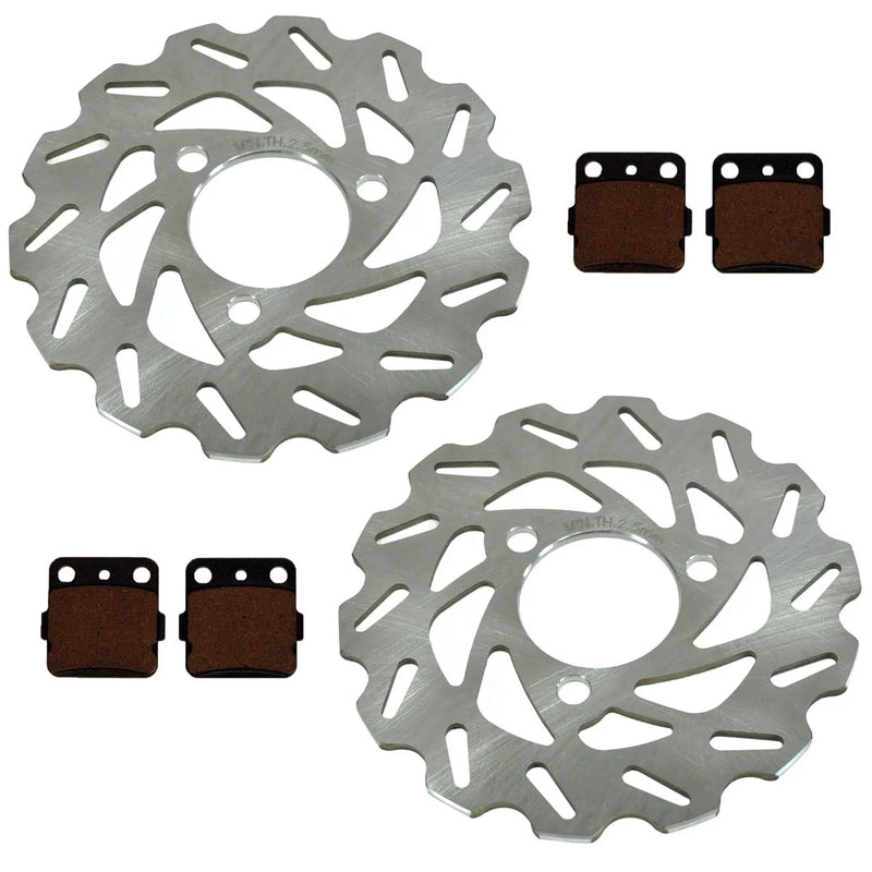 Honda TRX300EX TRX300X Sportrax 2 x Front Disc Brake Wave Rotors Brake Pads