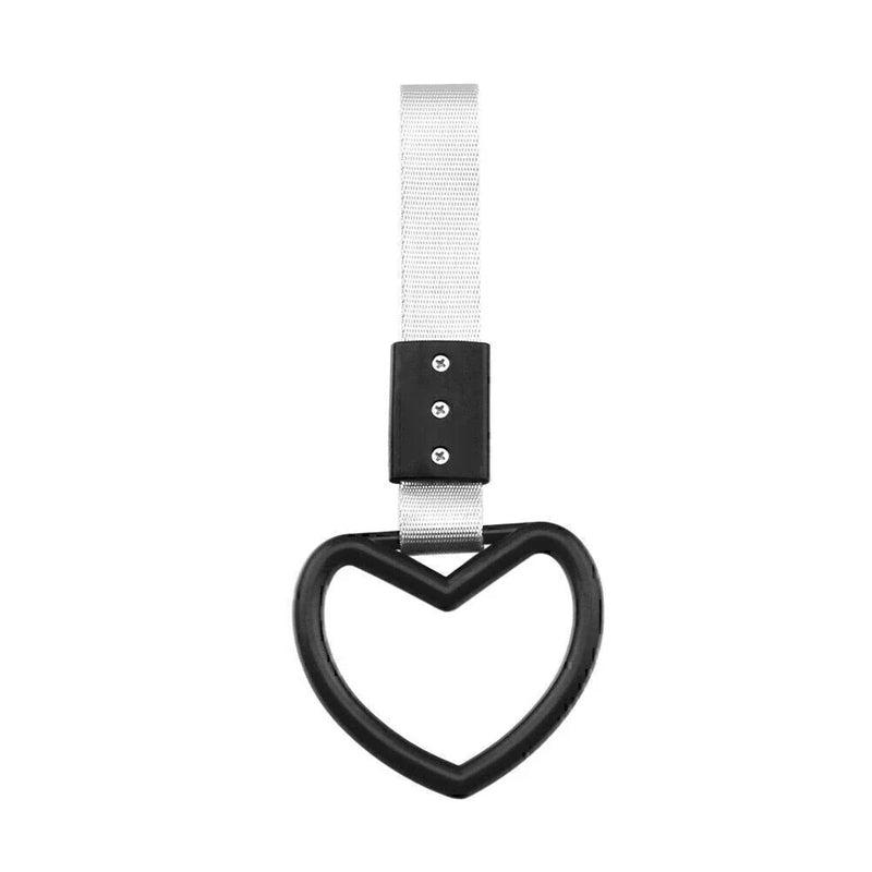 Train Bus Drift Charm Black Heart JDM Tsurikawa Ring Handle Strap