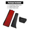 BMW X3 X4 - Metal Rubber 3 Pcs Accelerator & Brake Pedal Covers Set