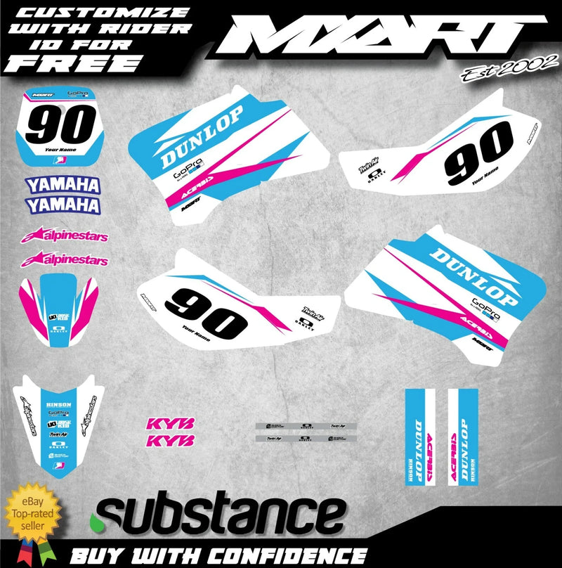 Yamaha TTR 90 Custom Graphic Kit Decals (2000-2006)