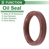 Make Model Oil Seal 35x45x7mm 5 Pcs Brown Fluorine Rubber Seal Ring