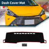 Toyota Aqua (2011-2021) - Black Red 1 Set Dashboard Cover Mat