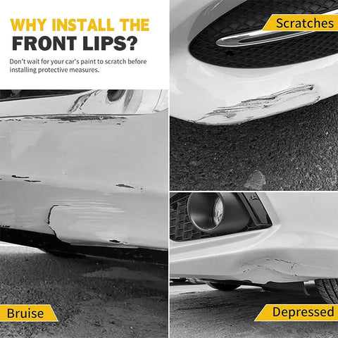 Corvette C7 Z06 Front Splitter Bumper Lip Spoiler Gloss Black (2014-2019)
