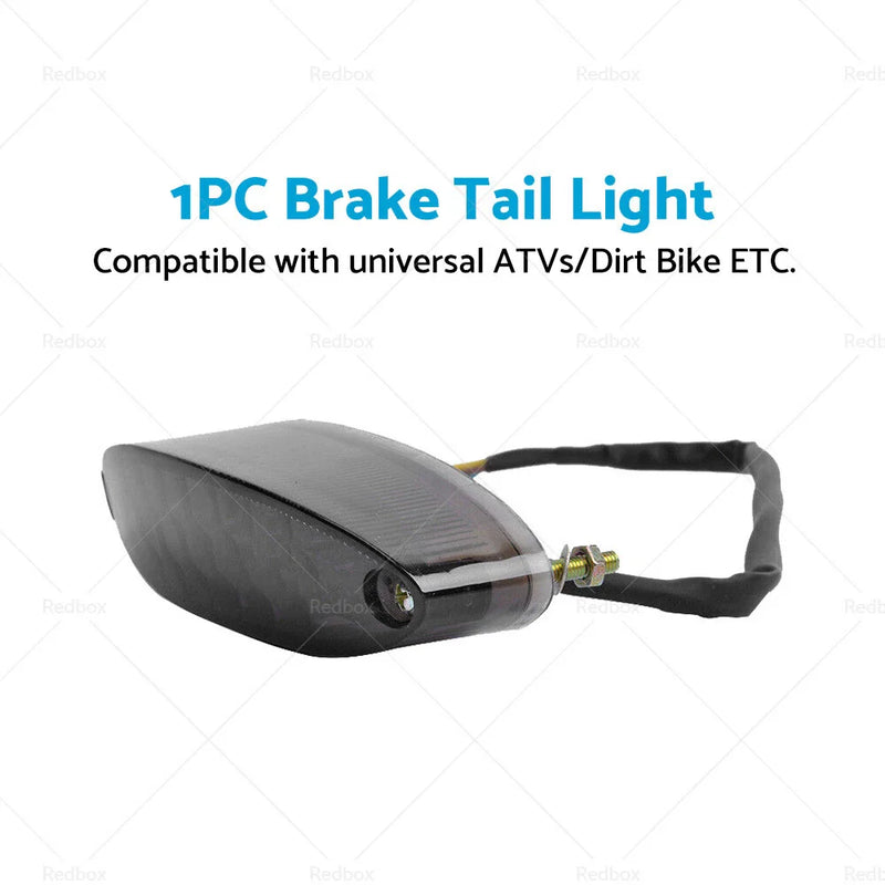 Universal Motorcycle License Plate Lamp 28 LED Brake Stop Tail Light