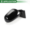 Toyota Yaris Hatchback Right Side Door Mirror Manual Folding Gloss Black