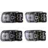 Interior Door Handle Gray Set 4 Fits Nissan Frontier Navara D22 UTE 1998-05 D06