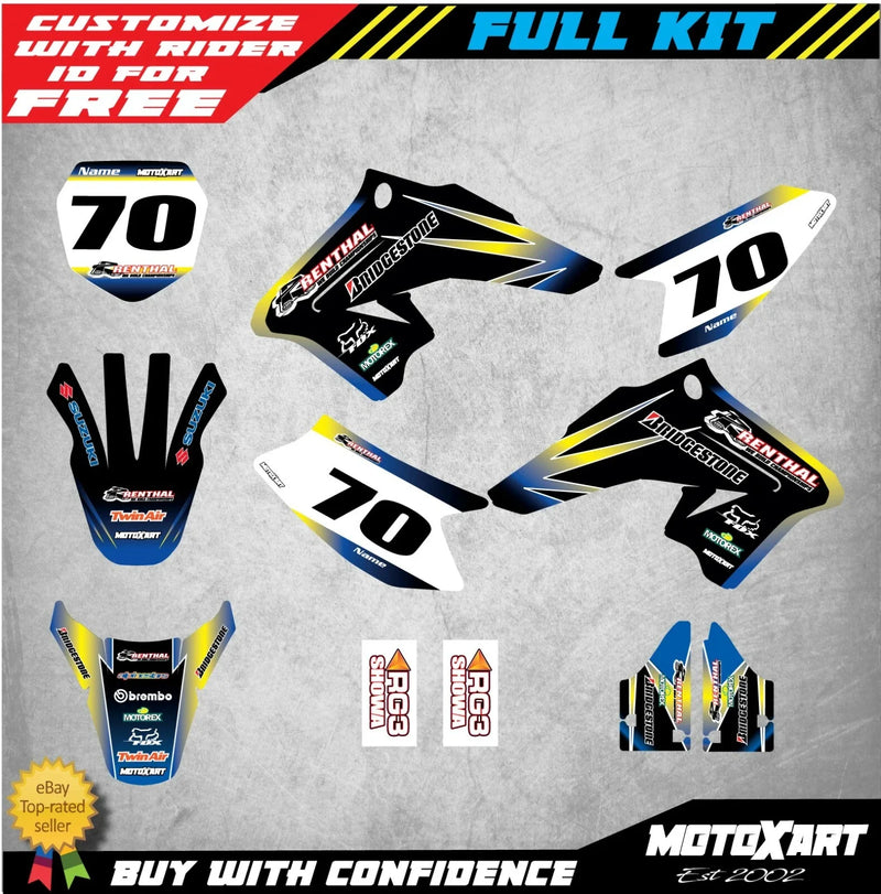 Suzuki DRZ 70 (2009-2020) - Sunset Style Stickers Custom Graphic Kit