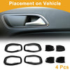 Jeep Renegade (2015-2023) 4 Pcs Interior Door Handle Bowl Cover Trim