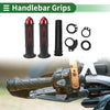 Motorcycle 7/8" 22mm Motorcycle Hand Grips Red Arrow Pattern