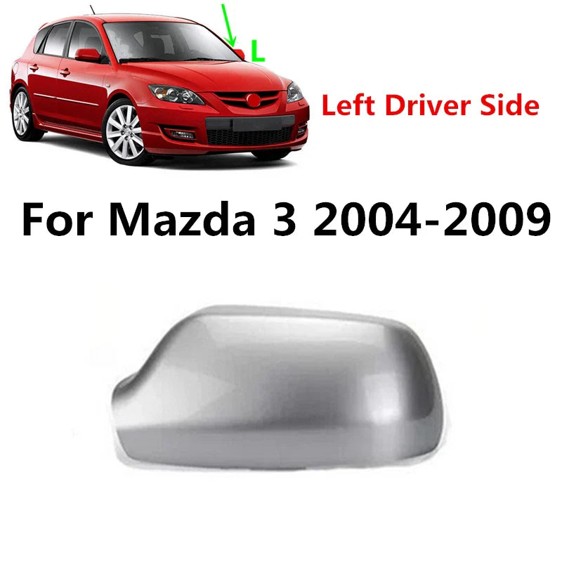 Mazda 3 Mirror Cover Cap Silver Left Driver Side (2004–2009)