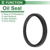 Make Model Oil Seal 55x63x5mm NBR Rubber Black Rotary Seal 5 Pcs