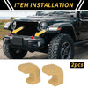Jeep Wrangler JK JL Gladiator TJ Car Bumper Tow Hook Covers (07-23)