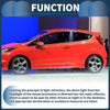 Ford Fiesta Sedan Red Rear Left Bumper Reflector (2009-2012)