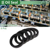 Oil Seal NBR Rubber 48x62x10mm High Pressure Black 5 Pcs