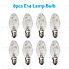 Home 8 x 7W/10W E12/E14 Clear Night Light Bulbs (240V)