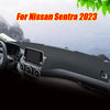 Black Leather Dashboard Cover Dash Protector Pad Mat Nissan Sentra (2023-2023)