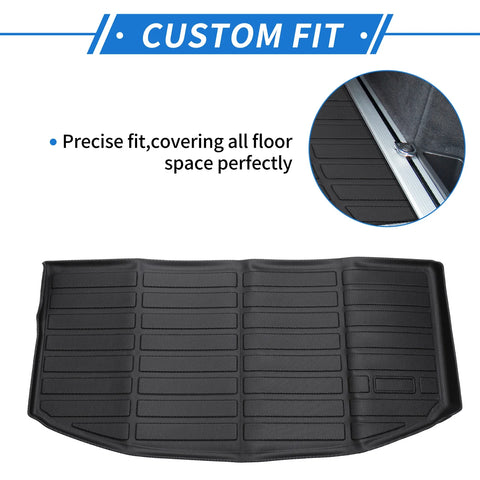 Mazda CX-90 2024-2025 6-8 Seats Black TPE Cargo Liner Rear Trunk Mat