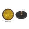 Motorcycle 6 x Orange Universal Screw Mount Round Warning Reflector