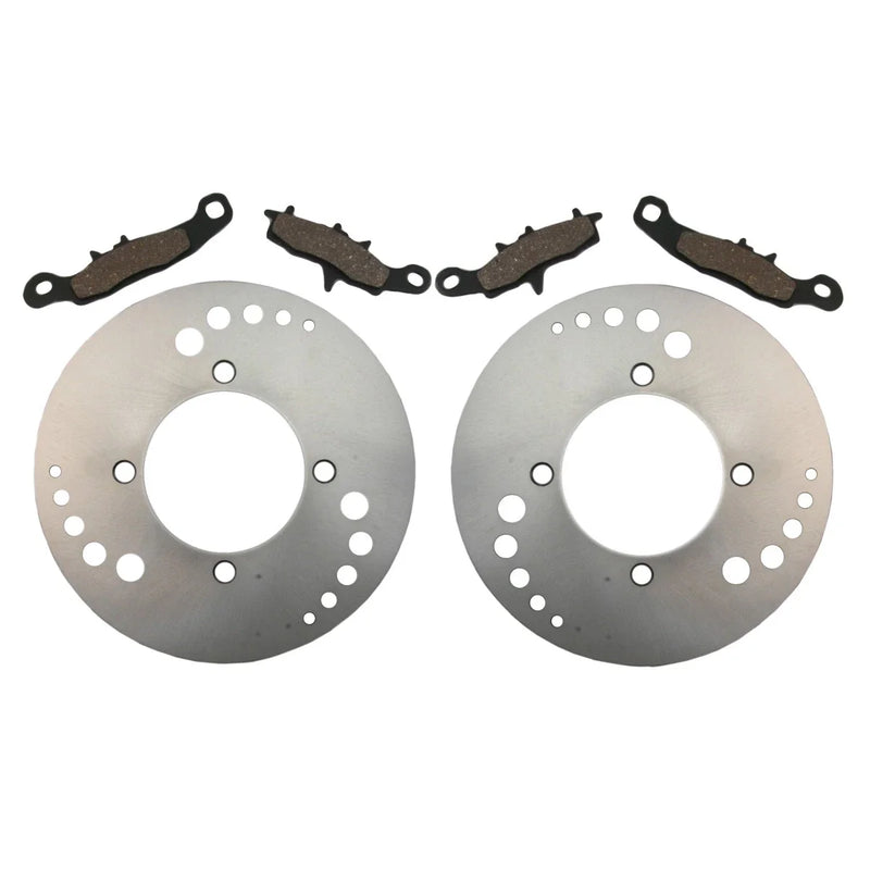Suzuki Twin Peaks 700 LT-V700F 2 x Front Brake Rotors and Pads (2004–2005)
