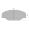 Toyota Hilux 2x4 Ute LN85 LN86 RN85 Front Disc Brake Pad Set (1988–1997)