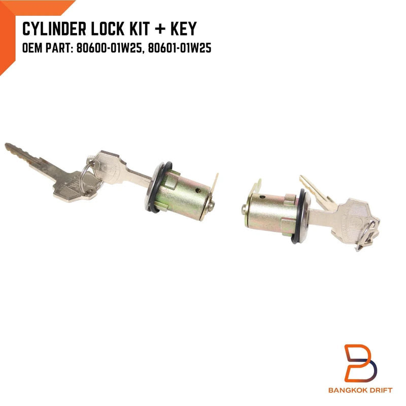 Nissan Datsun 720 Pickup Door Lock Cylinders Set with Keys (73-86)
