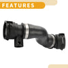 BMW 5 Series (2002-2010) Rubber Black Radiator Hose