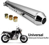 Universal Motorcycle 17.5" Short Exhaust Pipe Muffler Tail Pipe