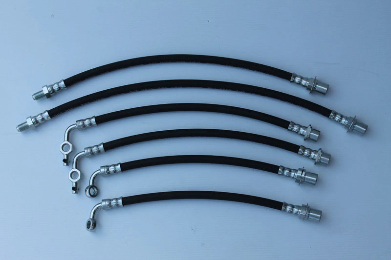 80 Series Land Cruiser (1990-1992) No ABS, 2" Lift Brake Hose Set (6)