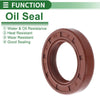Oil Seal 27x43x8mm Brown 5 Pcs
