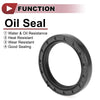 Make Model Rotary Shaft Seal Oil Seal 35x47x7mm Nitrile Black 5 Pcs
