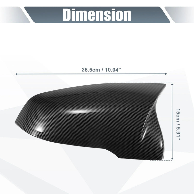 BMW X1 F48 F49 X2 F39 Carbon Fiber Rearview Mirror Cover Cap (2016-2023)