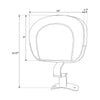 Harley Touring Electra Road King Glide Driver Rider Backrest (2009-2023)