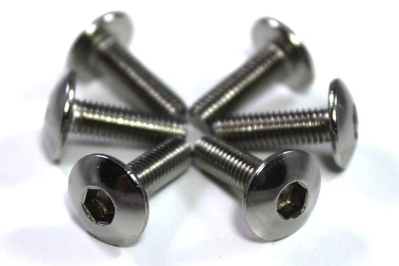 Yamaha Wind Screen Bolts + Well Nut x6 Stainless Steel Rubber