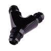8AN 3-Way Y Block Fuel Fitting Adapter