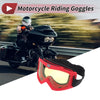 1 Pc Motorcycle Riding Goggles Yellow Lens Red Frame PC Cycling Sunglasses
