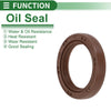 Make Model Oil Seal 30x42x7mm FKM Rubber High Pressure Brown 5 Pcs