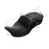Harley Road King, Glide Black Rider Gel Seat (2009-2023)