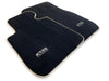 BMW X5 Series E53 (2000-2006) - Black Beige Rounds Premium Floor Mats