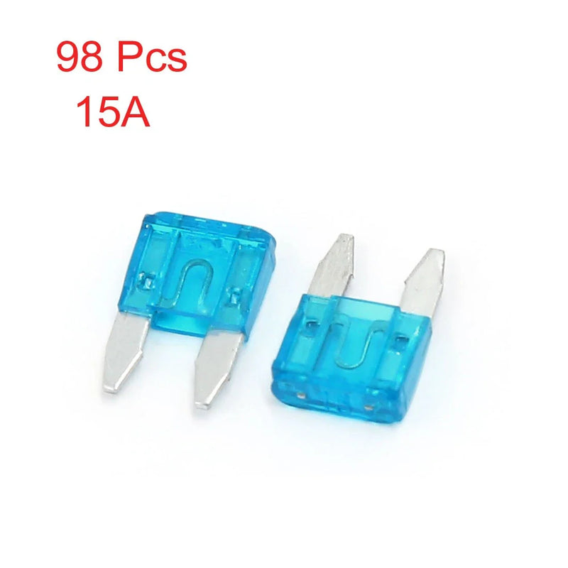 Car Auto Trucks SUV 98 Pcs Mini Blade Fuse 15A (Various Years)