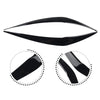 BMW 1 Series Headlight Eyelids Chrome Trim Cover ABS Black (2015–2018)
